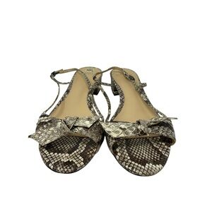 Birman Snakeskin Bow Sandals